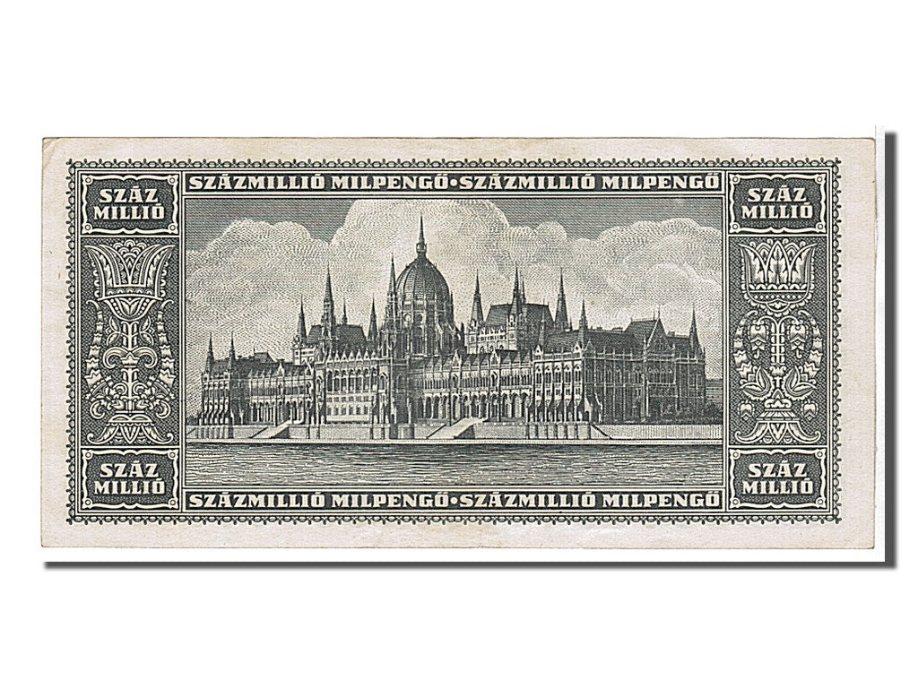 Hungary, 100 Million Milpengö, 1946, KM #130, AU(55-58)