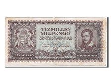 Banknote, Hungary, 10 Million Milpengö, 1946, KM:129, VF(20-25)