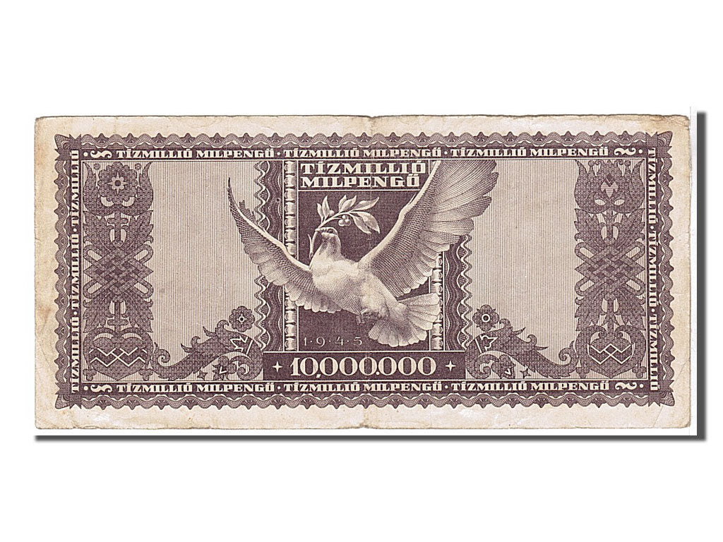 Banknote, Hungary, 10 Million Milpengö, 1946, KM:129, VF(20-25)