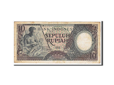 Billete, 10 Rupiah, 1958, Indonesia, KM:56, BC
