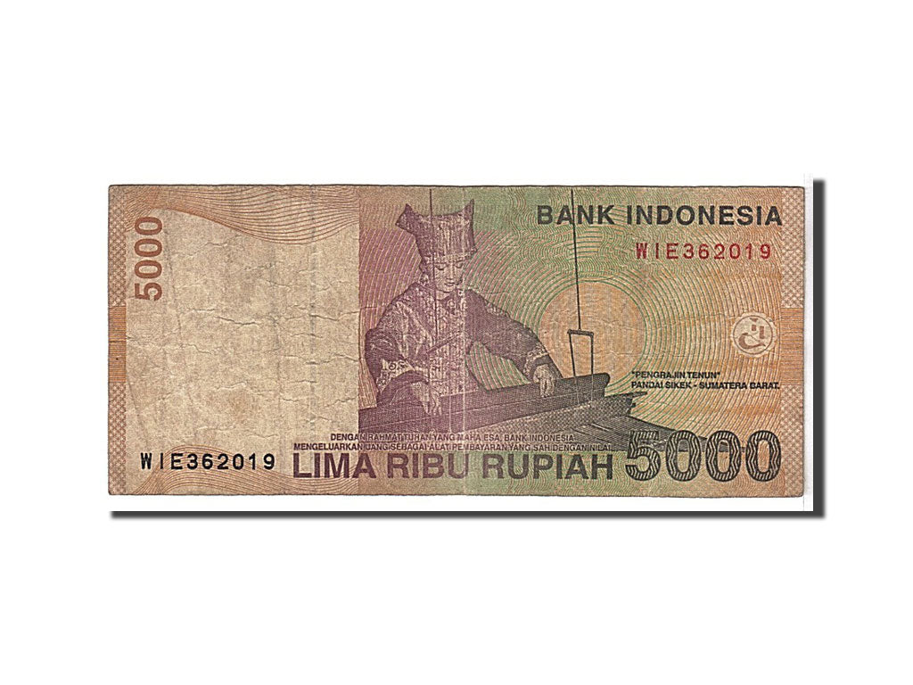 Indonesia, 5000 Rupiah, 2001, KM #142a, VF(20-25), WIE362019