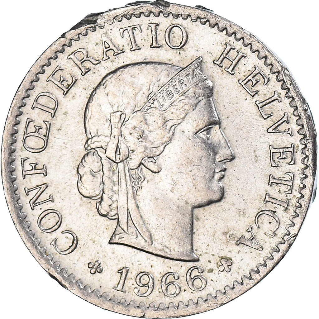 Moneta, Szwajcaria, 5 Rappen, 1966