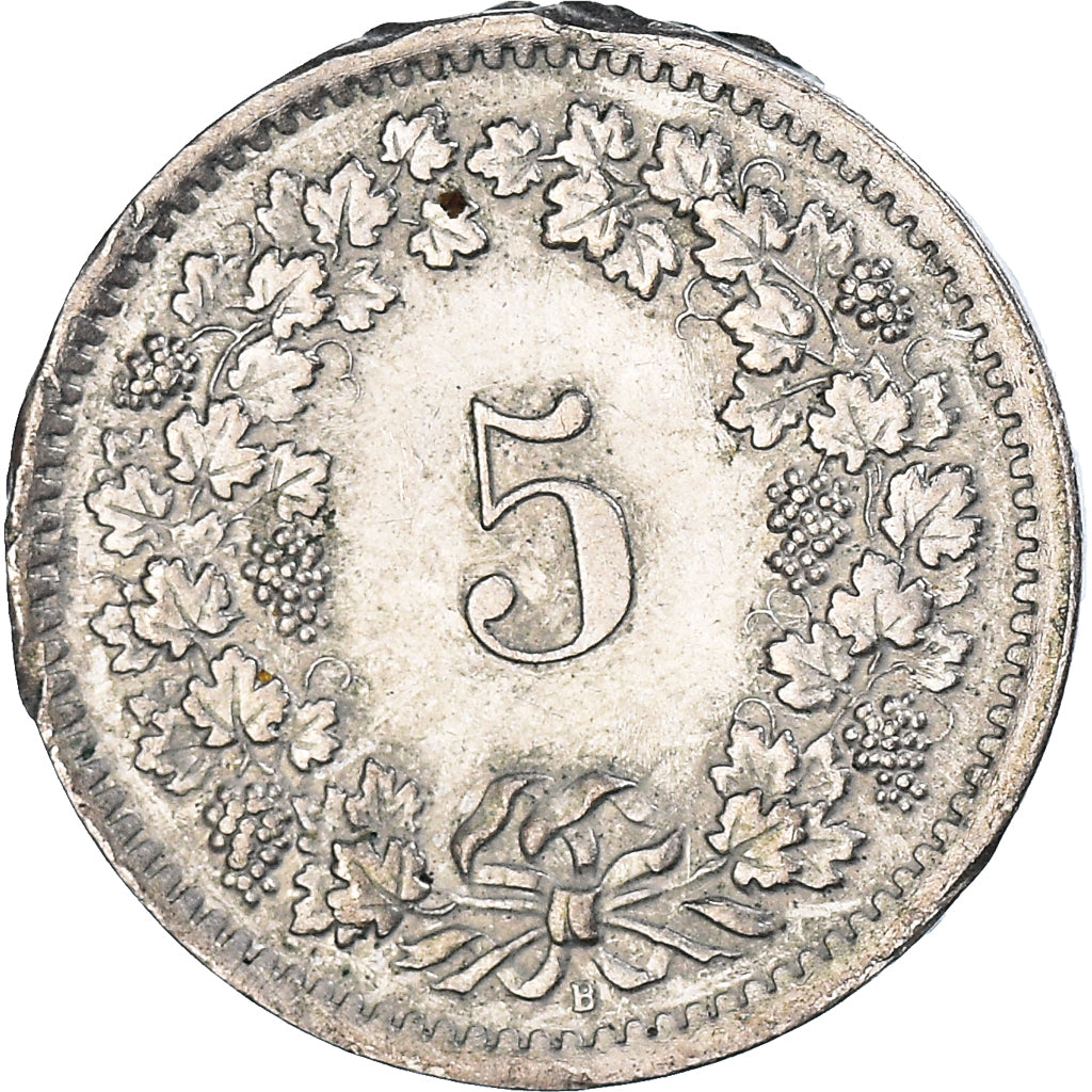 Moneta, Szwajcaria, 5 Rappen, 1966