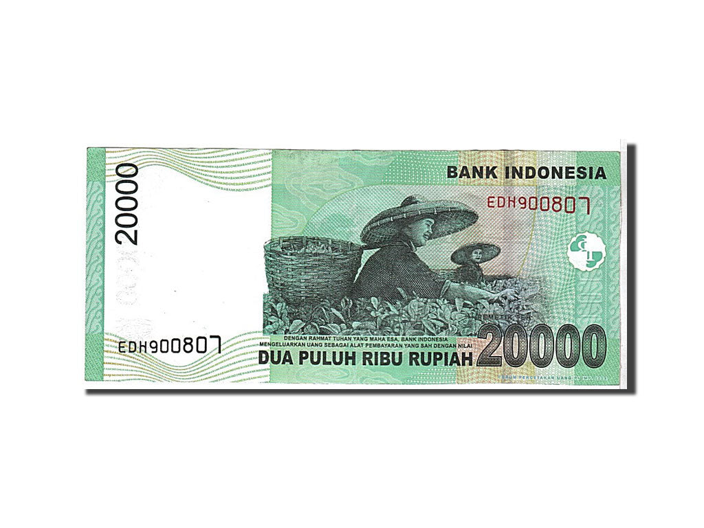 Billete, 20,000 Rupiah, 2009, Indonesia, KM:144f, MBC