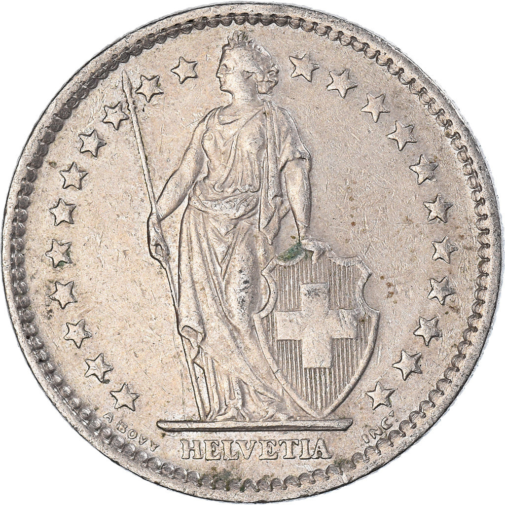 Moneda, Suiza, 2 Francs, 1975