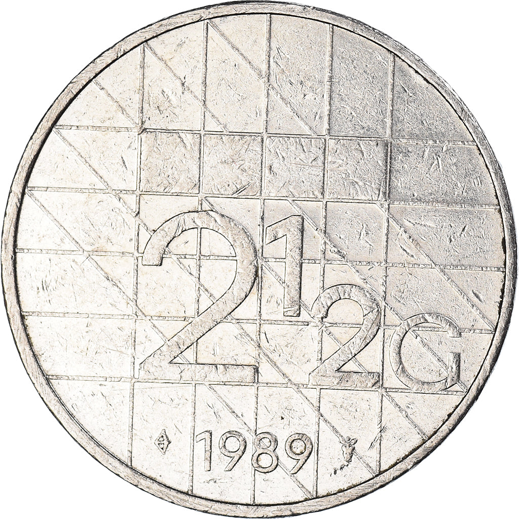 Moneta, Paesi Bassi, 2-1/2 Gulden, 1989