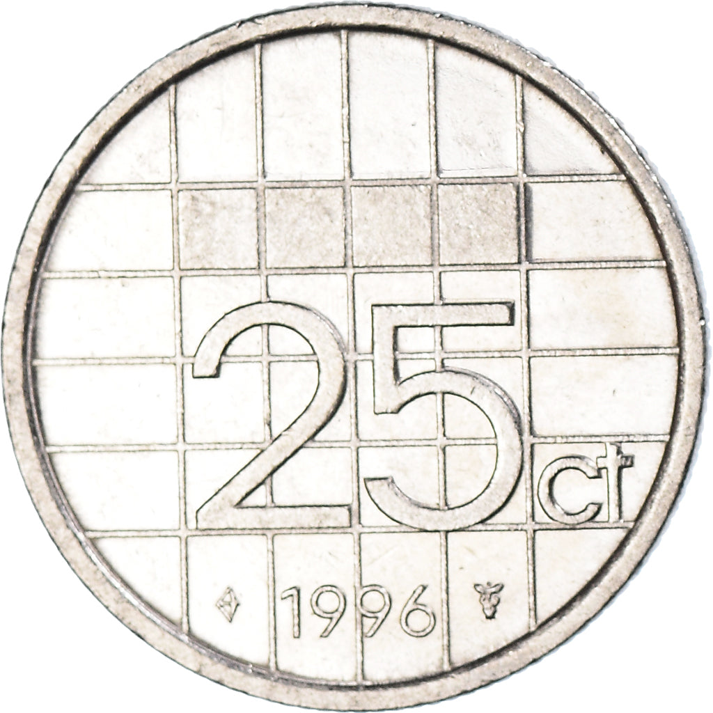 Munten, Nederland, 25 Cents, 1996