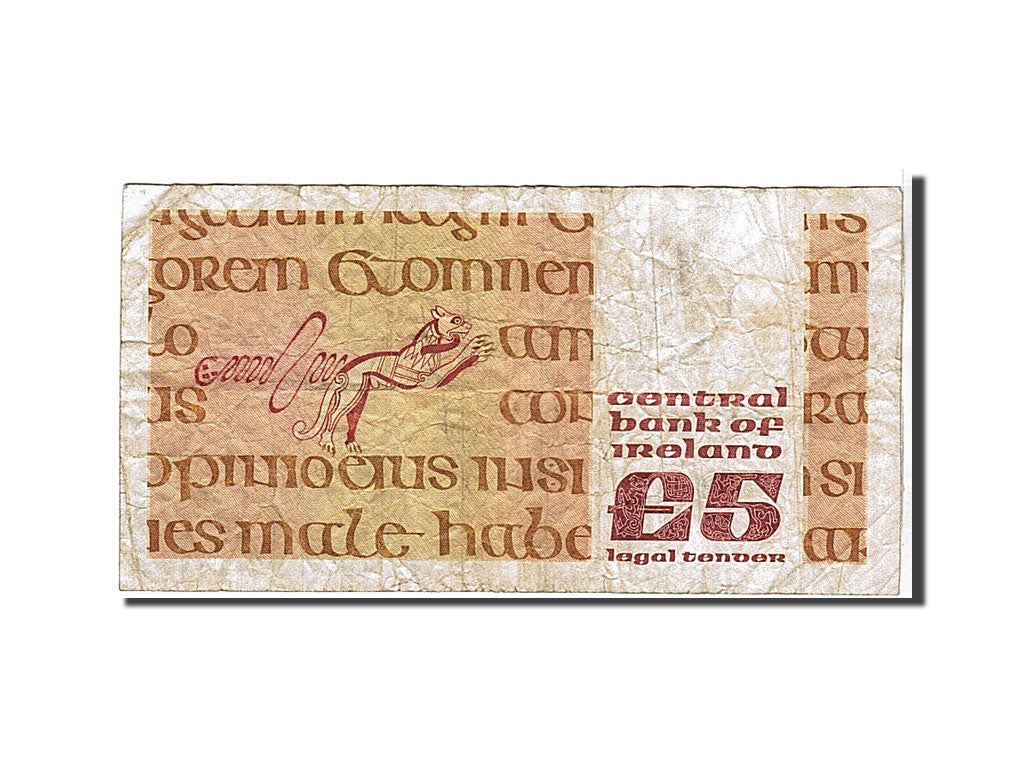 Ireland - Republic, 5 Pounds, 1983, KM #71d, VG(8-10), CKF156185