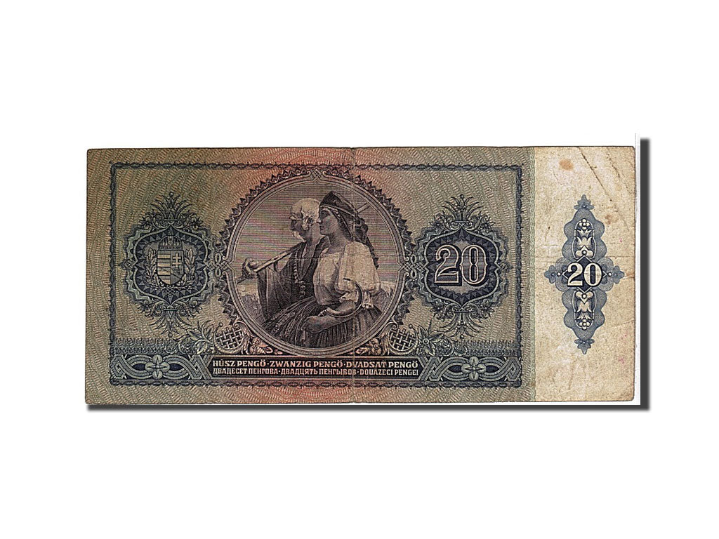 Billet, Hongrie, 20 Pengö, 1941, TB