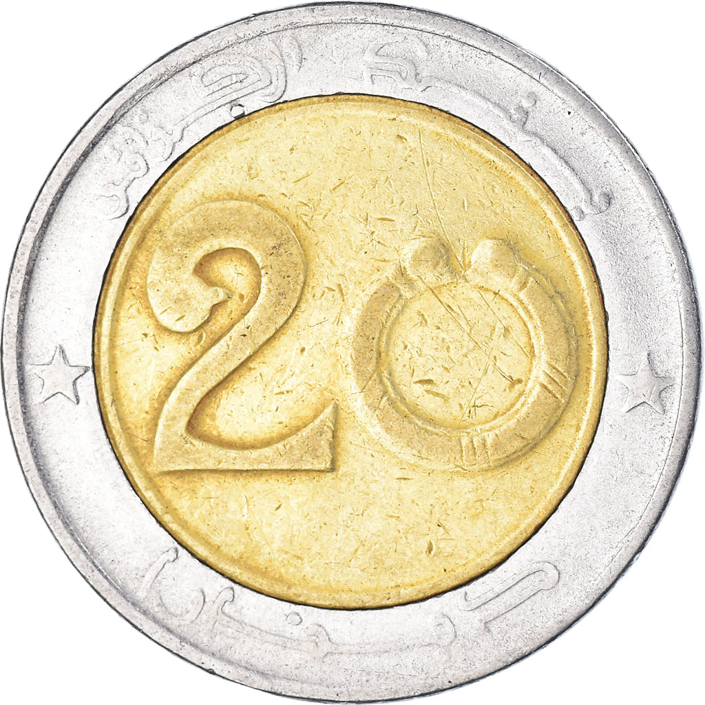 Münze, Algeria, 20 Dinars, 1992