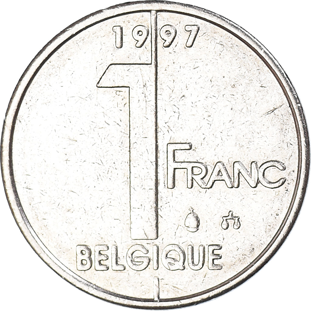 Monnaie, Belgique, Franc, 1997