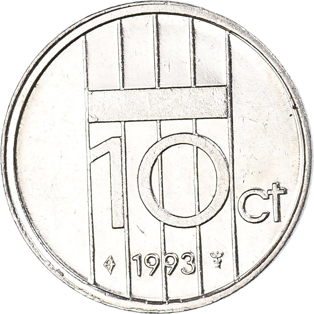 Moneta, Paesi Bassi, 10 Cents, 1993