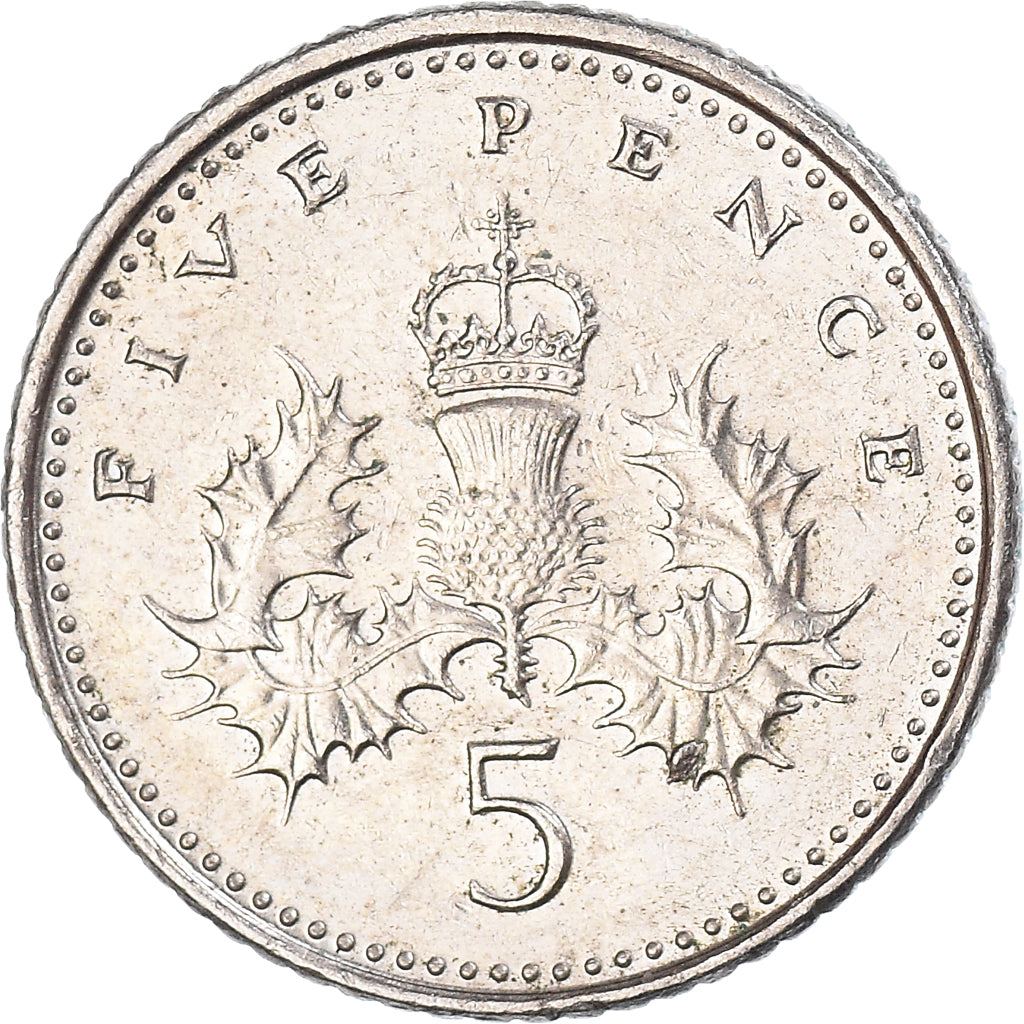 Münze, Großbritannien, 5 Pence, 2000