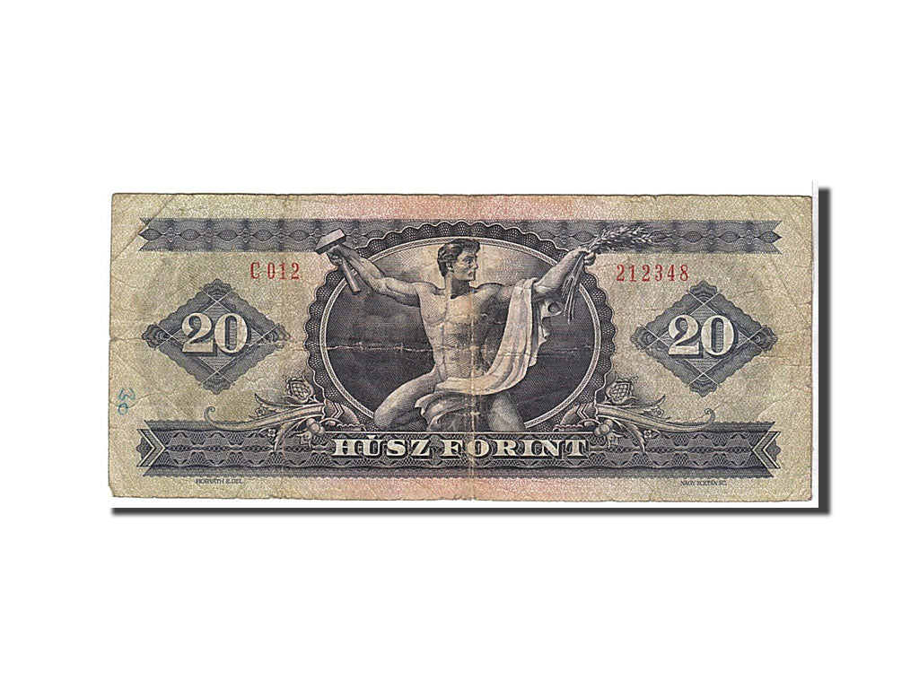 Billete, 20 Forint, 1975, Hungría, BC