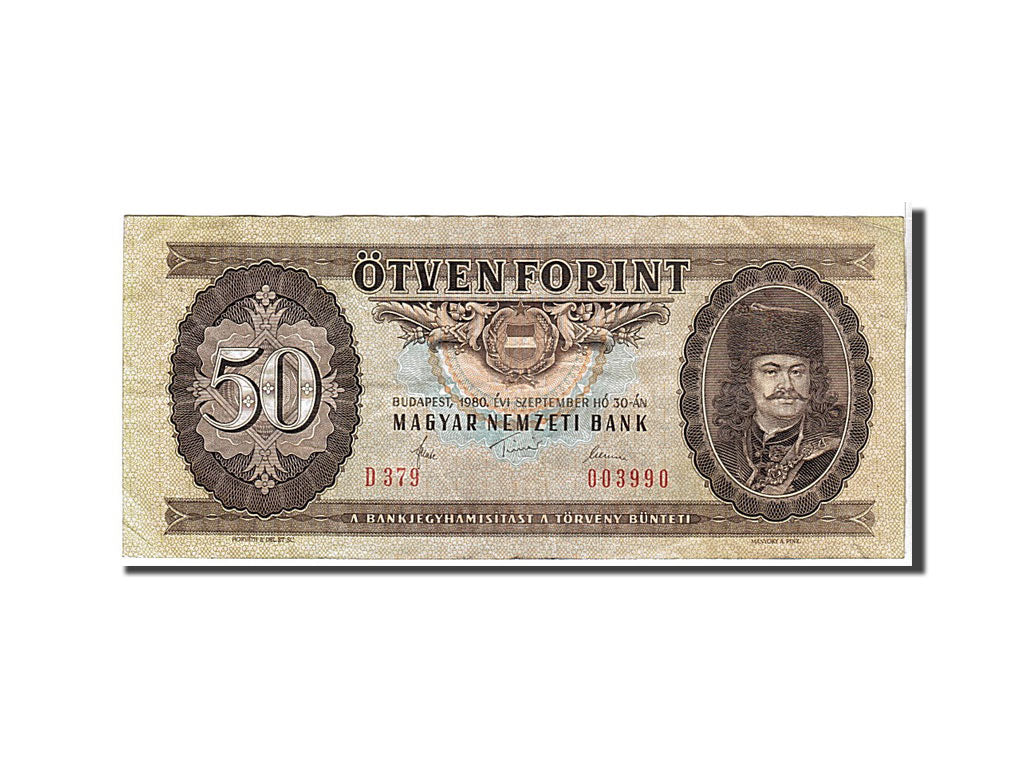 Hungary, 50 Forint, 1980, KM #170d, VF(30-35), D379003990