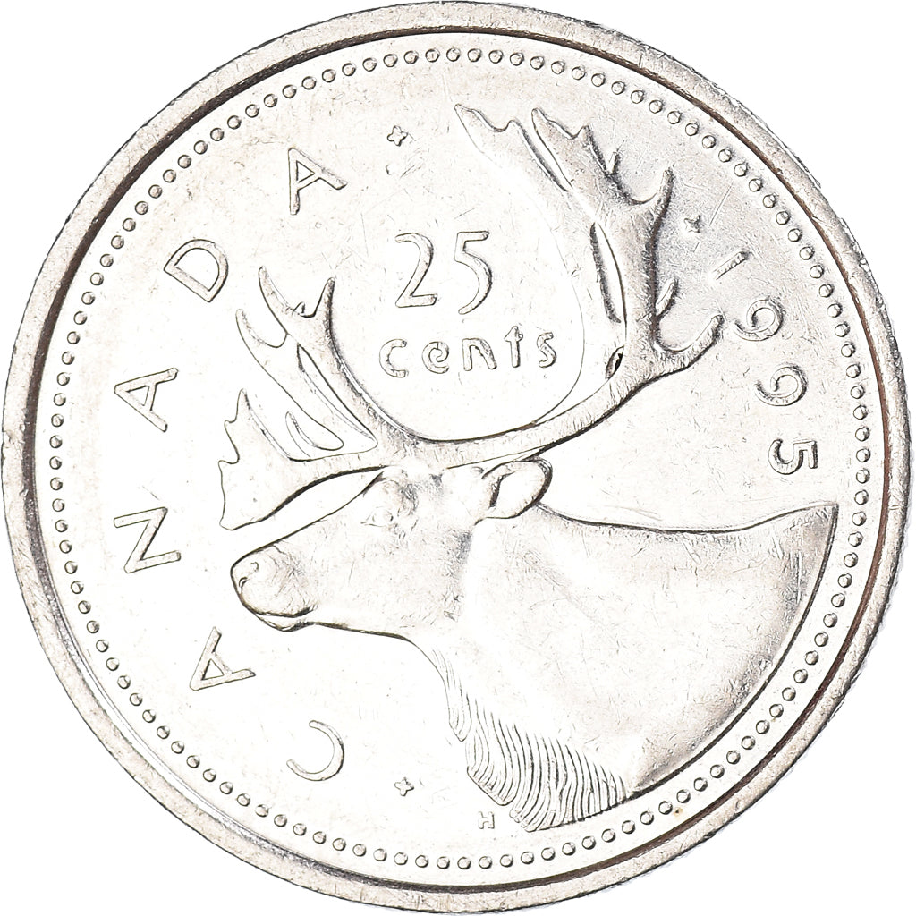 Coin, Canada, 25 Cents, 1995