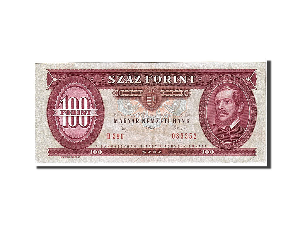 Hungary, 100 Forint, 1992, KM #174a, UNC(60-62), B390083352