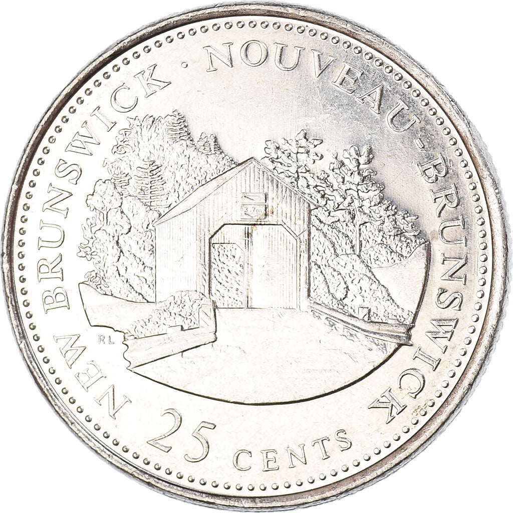 Moneda, Canadá, 25 Cents, 1992