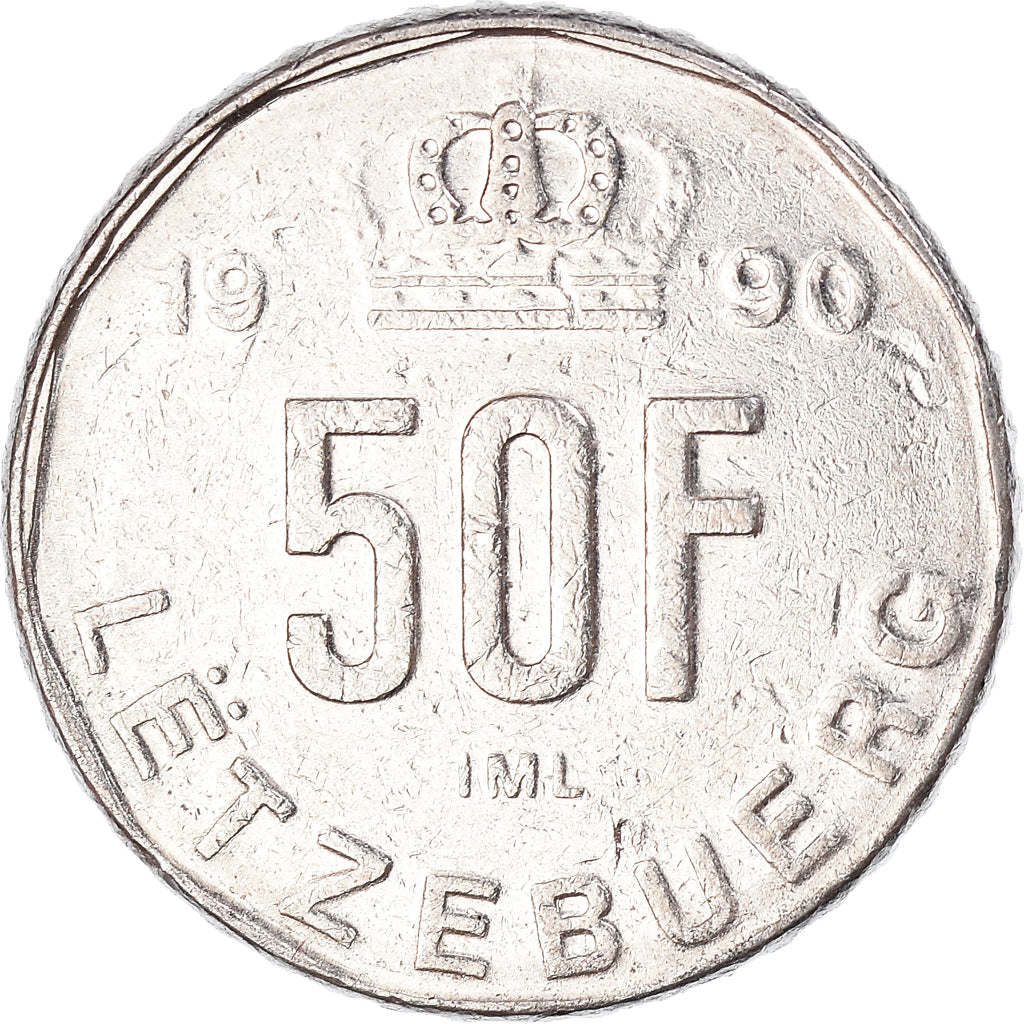 Coin, Luxembourg, 50 Francs, 1990