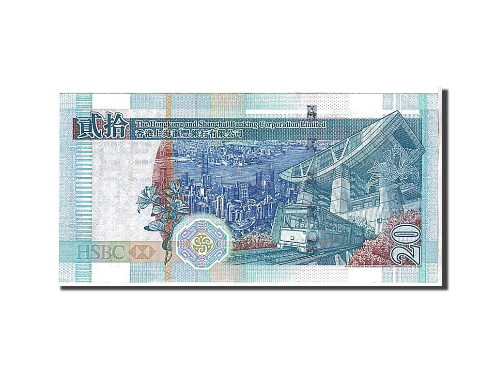 Billete, 20 Dollars, 2007, Hong Kong, KM:207d, UNC