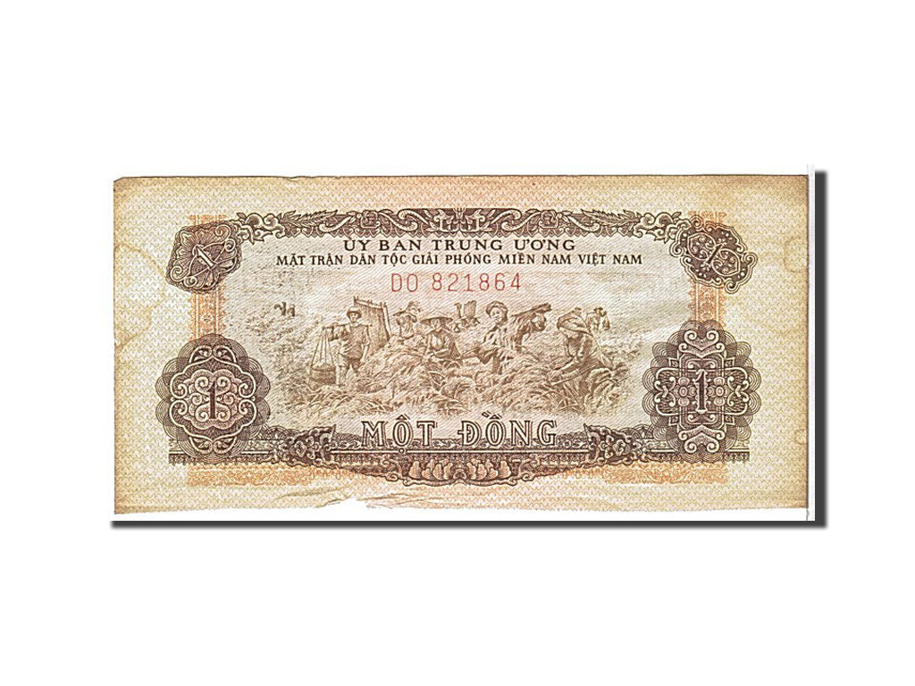 South Viet Nam, 1 D<ox>ng, 1968, KM #R4, EF(40-45), DO821864