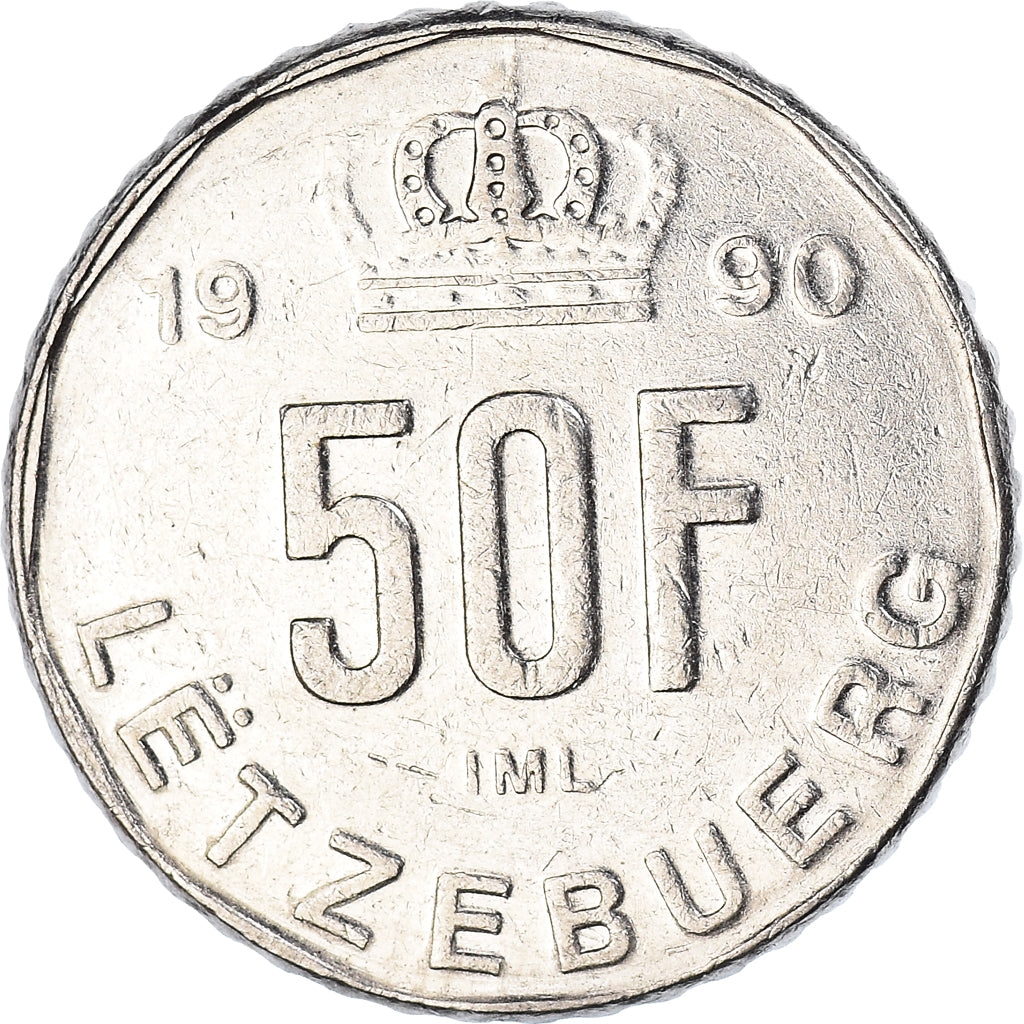 Moneta, Lussemburgo, 50 Francs, 1990