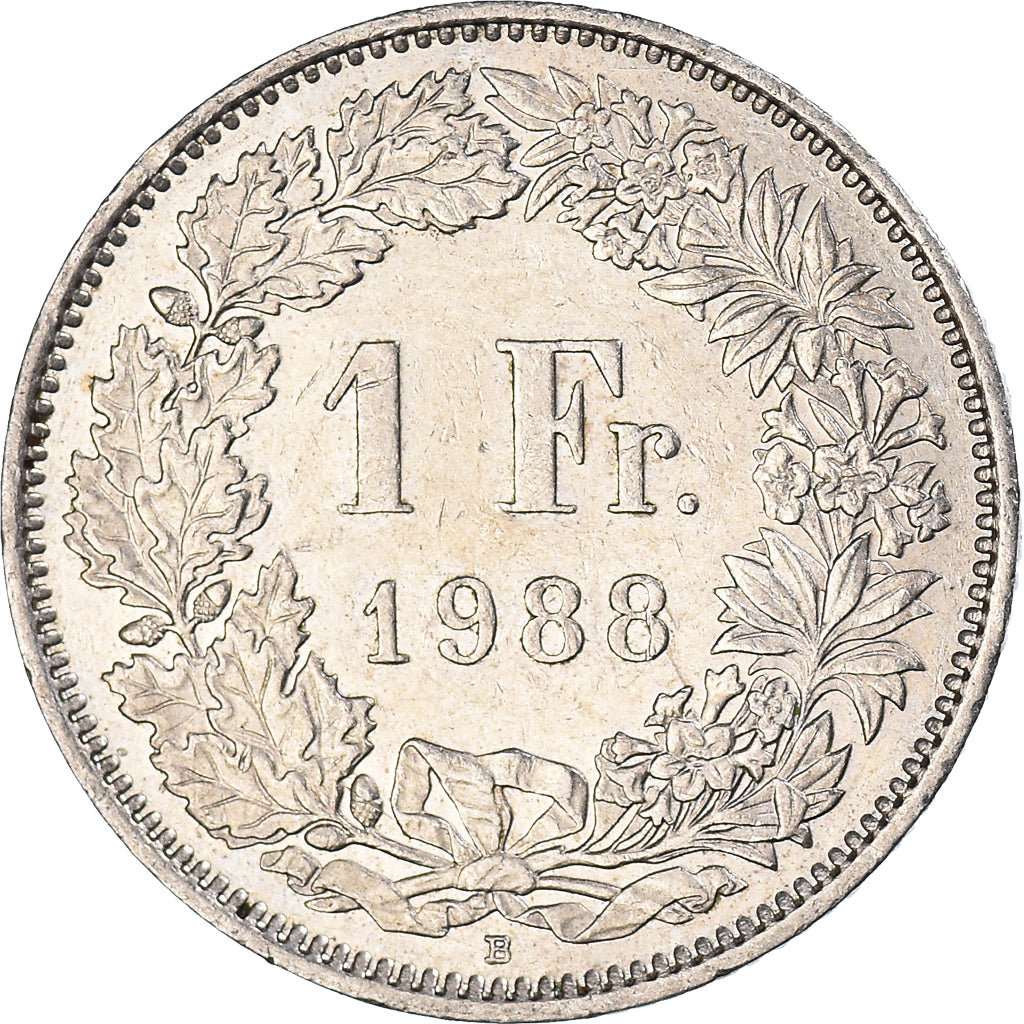 Moeda, Suíça, Franc, 1988