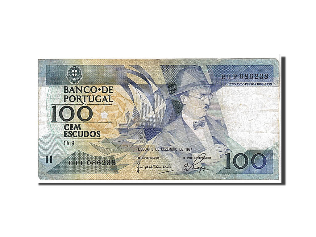 Portugal, 100 Escudos, 1987, KM #179d, EF(40-45), BTF086238
