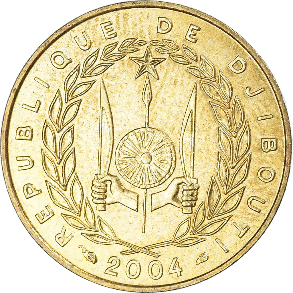 Münze, Dschibuti, 10 Francs, 2004