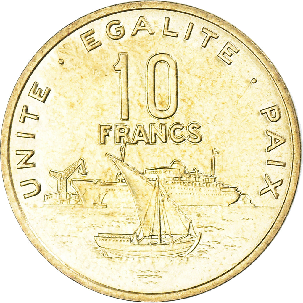 Münze, Dschibuti, 10 Francs, 2004