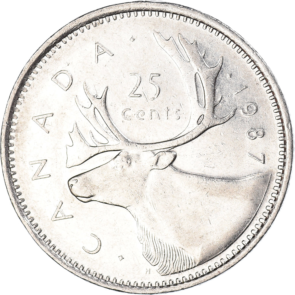 Moneta, Canada, 25 Cents, 1987