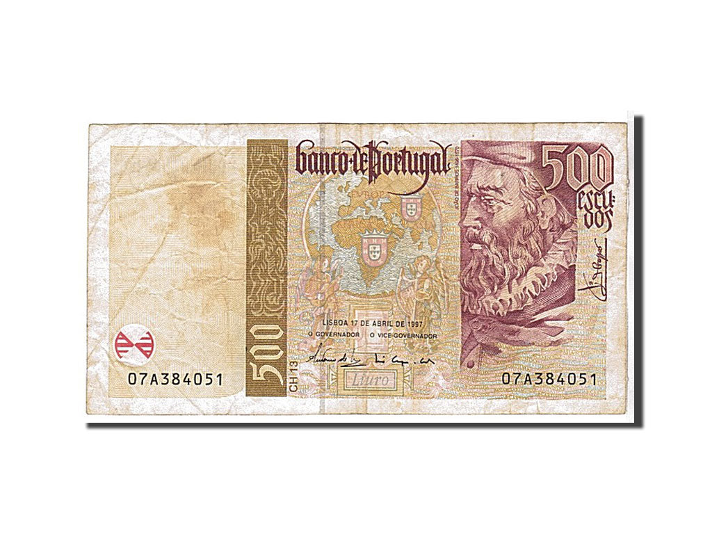 Portugal, 500 Escudos, 1997, KM #187a, VF(20-25), 07A384051