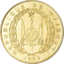 Moneda, Yibuti, 20 Francs, 1999