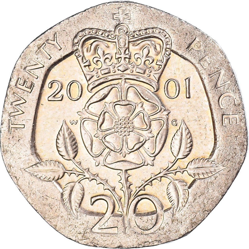 Coin, Great Britain, 20 Pence, 2001