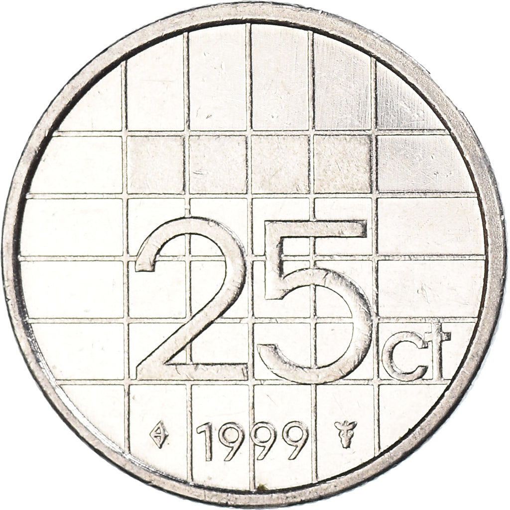 Munten, Nederland, 25 Cents, 1999
