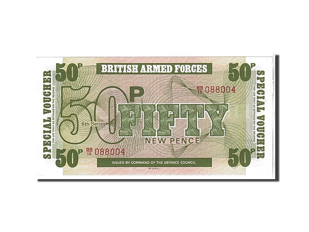 Billet, Grande-Bretagne, 50 New Pence, 1972, NEUF