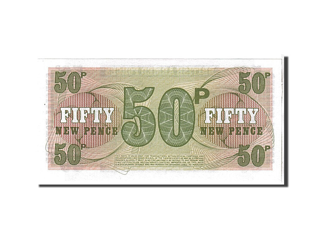 Billet, Grande-Bretagne, 50 New Pence, 1972, NEUF