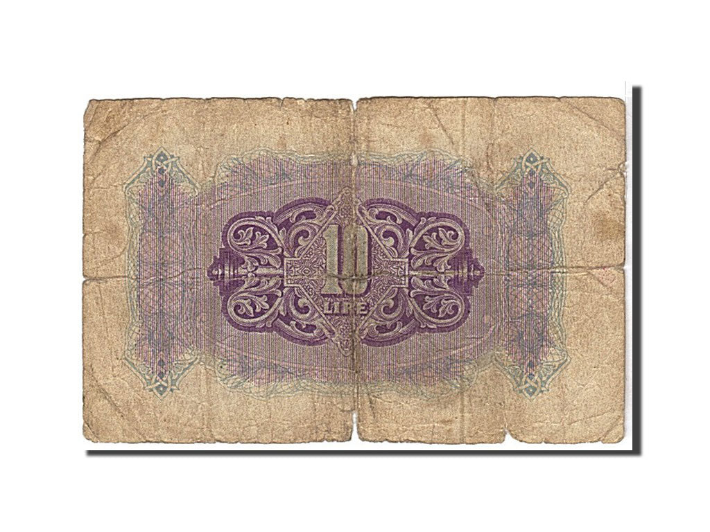 Libya, 10 Lire, 1943, KM #M4a, VG(8-10)