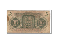 Libya, 5 Lire, 1943, KM #M3a, VG(8-10)