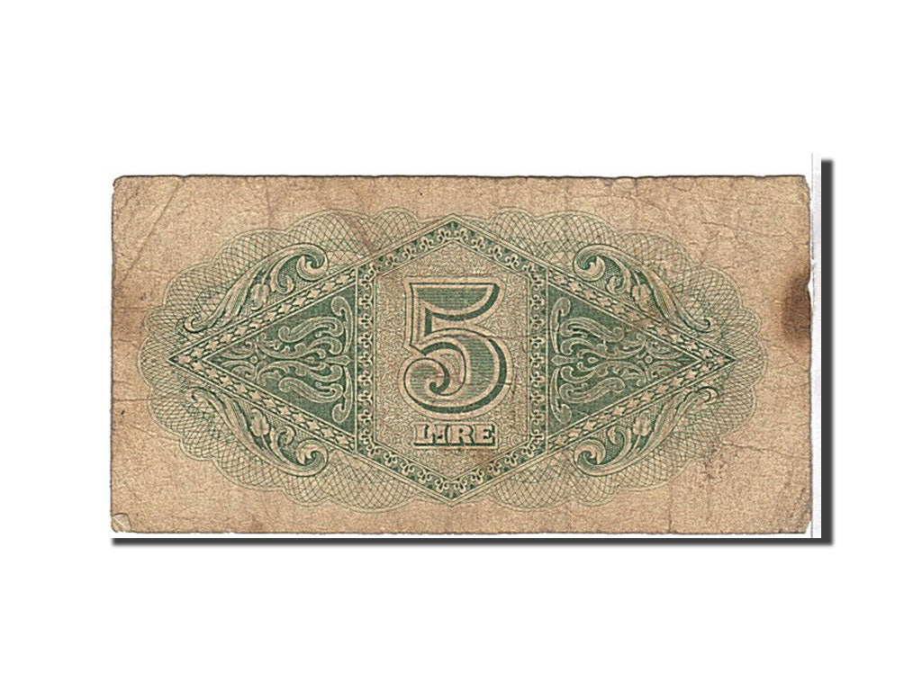 Libya, 5 Lire, 1943, KM #M3a, VG(8-10)