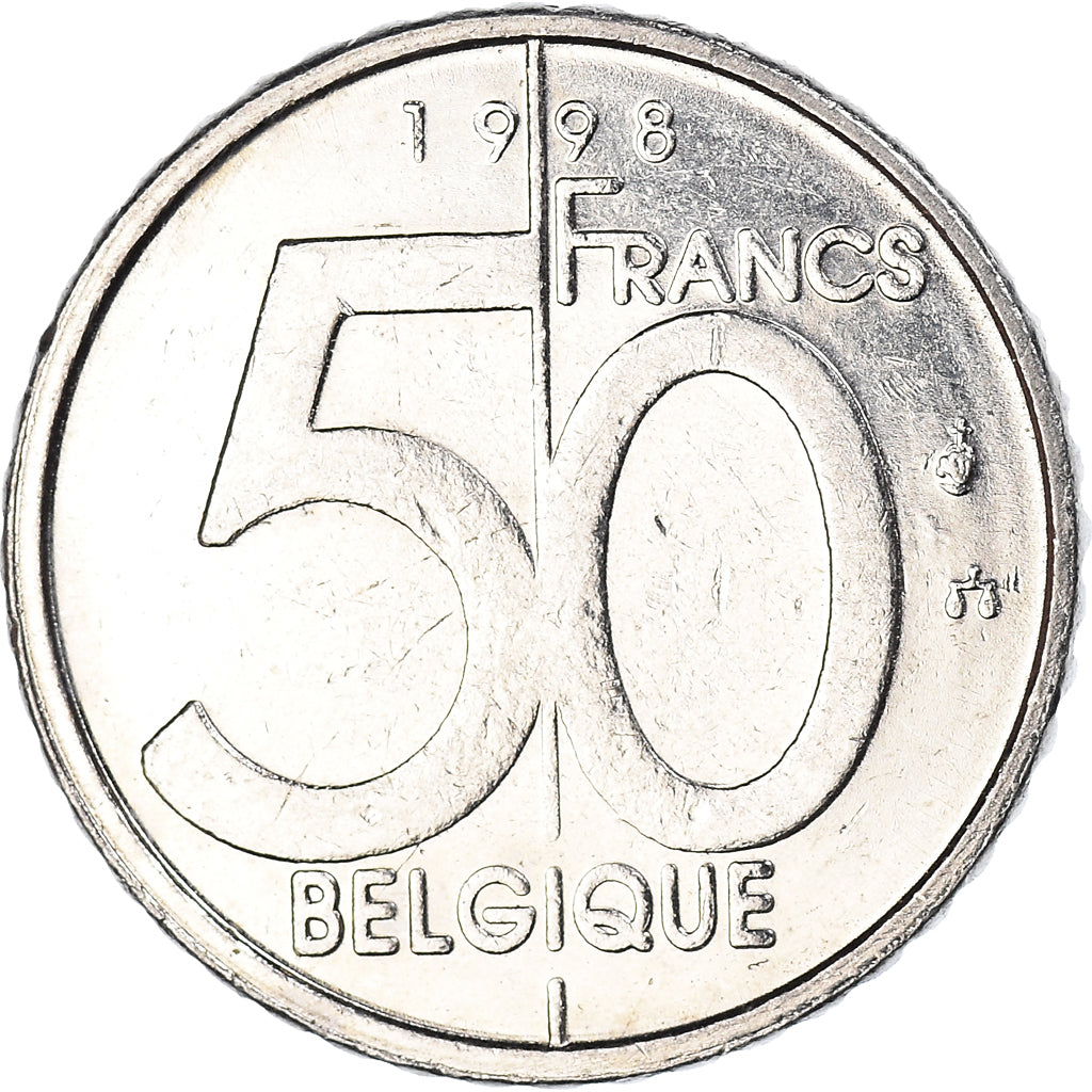 Moneda, Bélgica, 50 Francs, 50 Frank, 1998