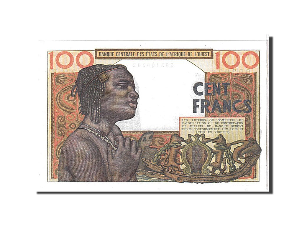Banknote, West African States, 100 Francs, 1965, KM:101Ae, UNC(65-70)