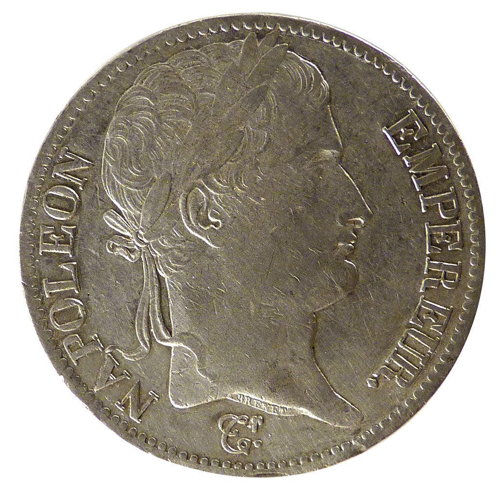 FRANCE, Napoléon I, 5 Francs, 1813, Paris, AU(50-53), Silver, Gadoury #584, 2...
