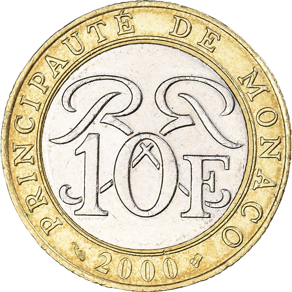 Moneda, Mónaco, 10 Francs, 2000