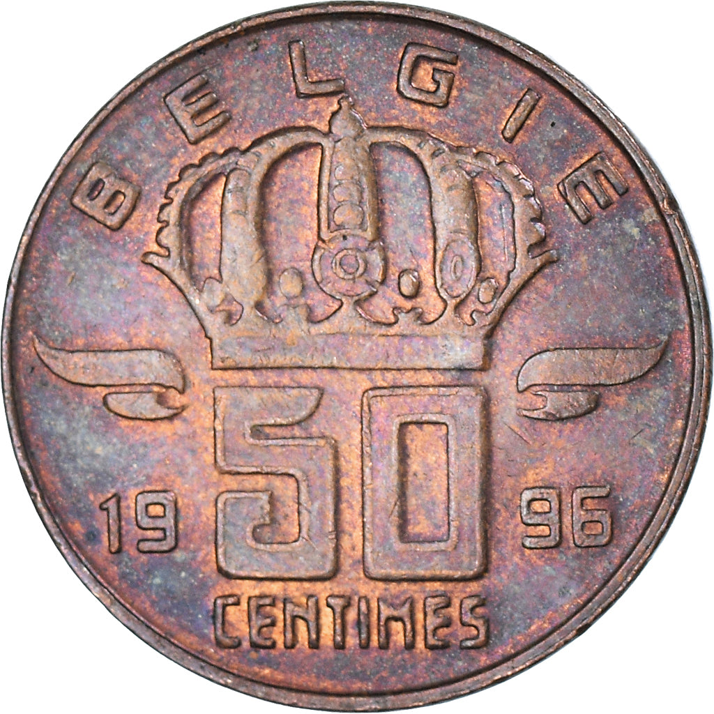 Munten, België, 50 Centimes, 1996