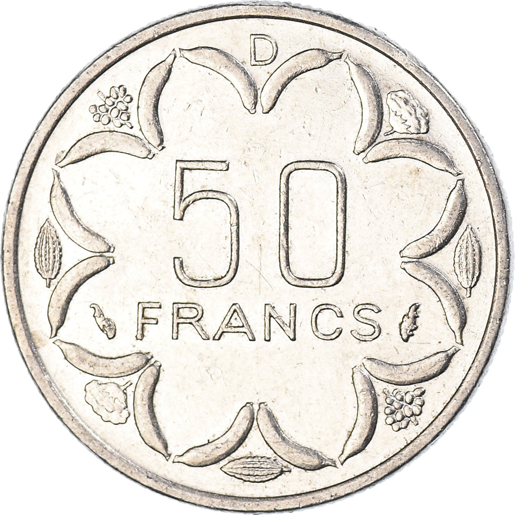 Moneda, Estados del África central, 50 Francs, 1983
