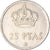 Moneda, España, 25 Pesetas, 1975