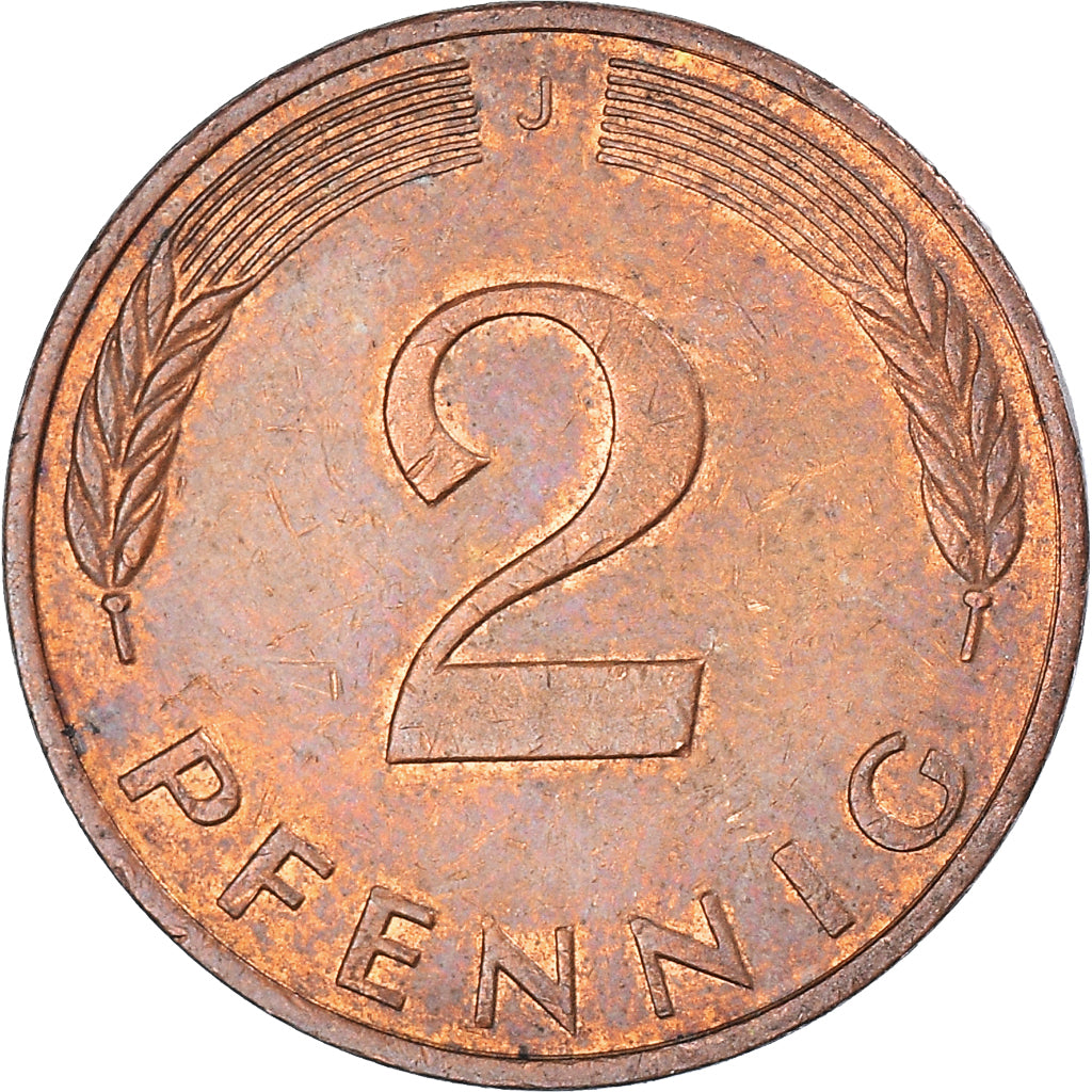 Coin, GERMANY - FEDERAL REPUBLIC, 2 Pfennig, 1990