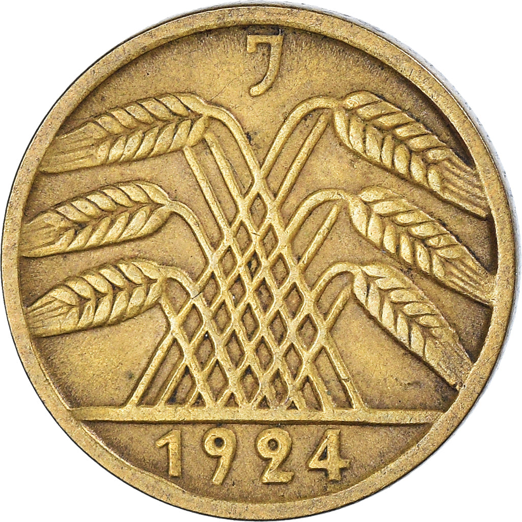 Moneta, Niemcy, 5 Reichspfennig, 1924