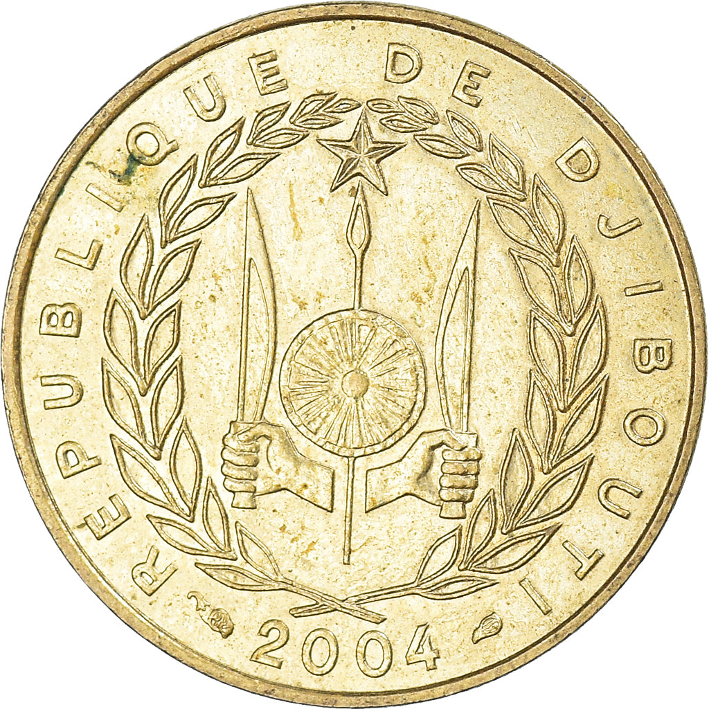 Moeda, Djibuti, 10 Francs, 2004